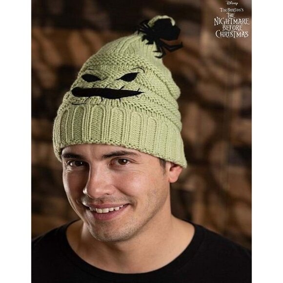 Hat New Oogie Boogie Ghost Adult Beanie Winter Nightmare Before Christmas Movie - Picture 2 of 4
